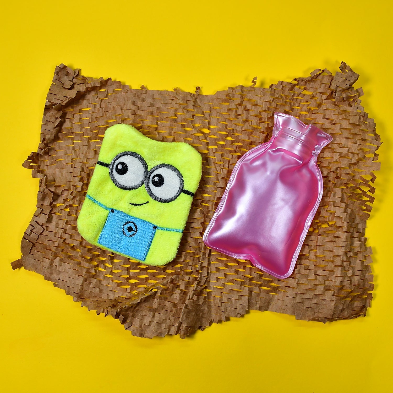 6507 2Eye Minions small Hot Water Bag with Cover for Pain Relief, Neck, Shoulder Pain and Hand, Feet Warmer, Menstrual Cramps. DeoDap 6507 2Eye Minions small Hot Water Bag with Cover for Pain Relief, Neck, Shoulder Pain and Hand, Feet Warmer, Menstrual Cramps. DeoDap